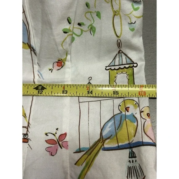 Vintage The Cat's Pajamas Short Set Button Front Birds Short Sleeve Rare - Picture 13 of 16